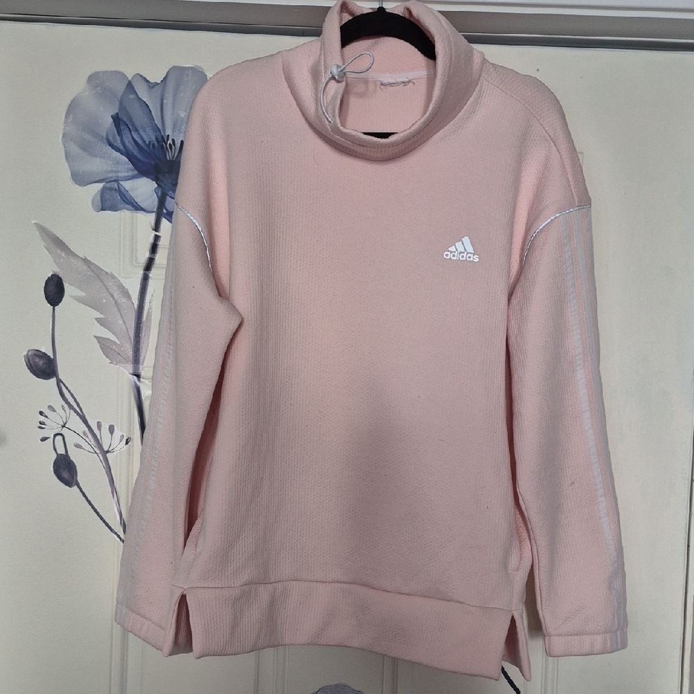 Adidas Light Pink Pullover with Logo